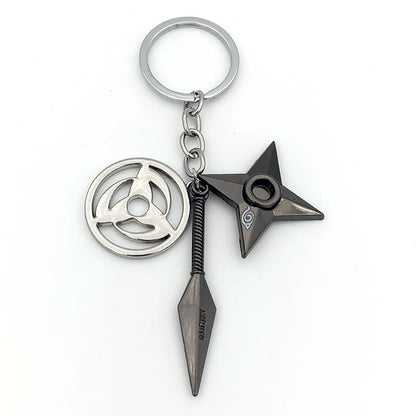 New Pendant Keychains Uzumaki Naruto Anime Figures Accessories Akatsuki Itachi Manga Men Key Chain Fans Gift Kids Toys Keyrings