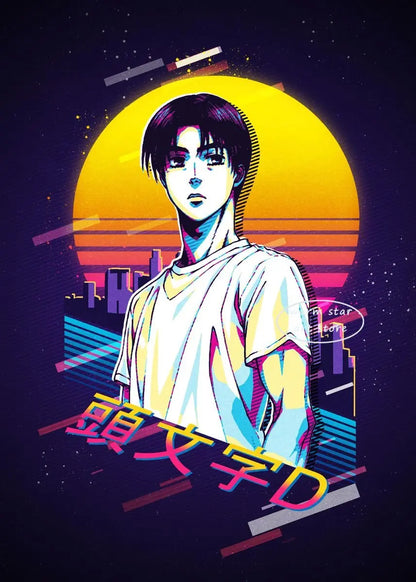 Initial D Takumi Canvas Poster