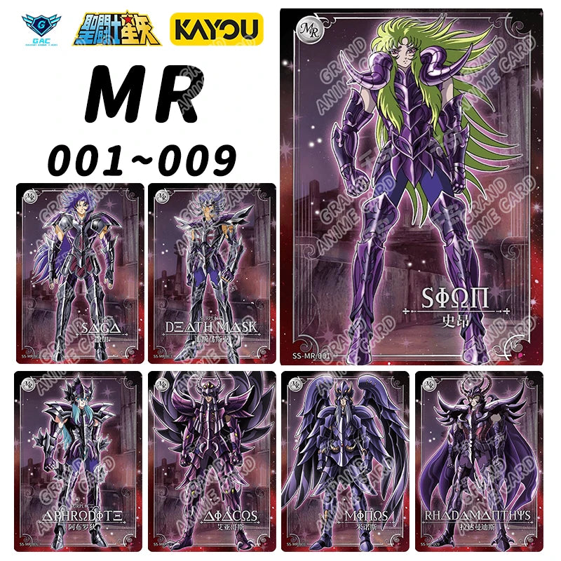 Kayou Saint Seiya Card Full Series Rare BP MR QR UR PR AR SSR SR R UTR Card Anime Collection Card Game Children's Toy Gift