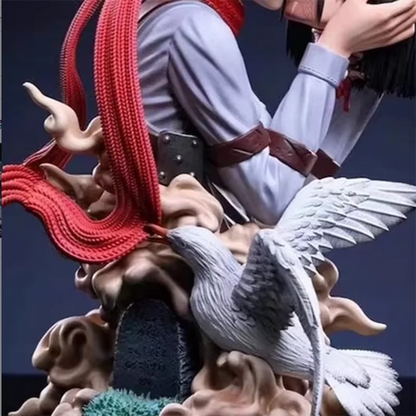 Attack On Titan Anime Figures Eren Jaeger Mikasa Ackerman Action 22CM Statue One Last Kiss Model Collect Desk Decor Toys Gifts