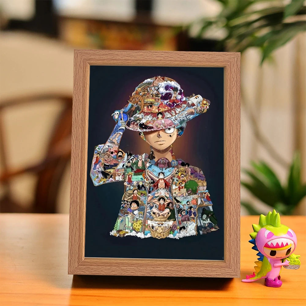 One Piece Luffy LED Frame