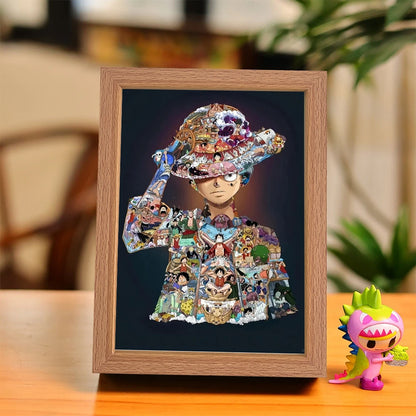 One Piece Luffy LED Frame