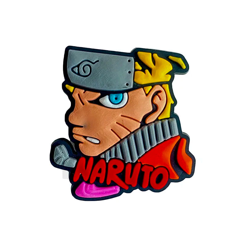 1/20pcs Naruto Anime Cartoon Shoe Charms PVC Decor for Clogs Bubble Slides Garden Sandals Kids Party Birthday Gifts