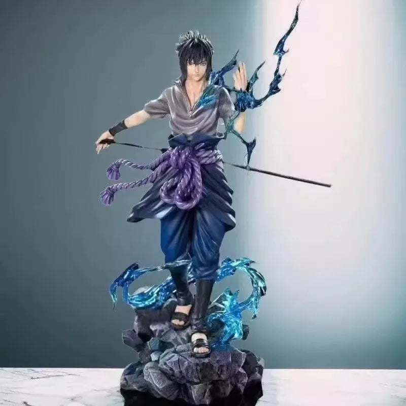 23cm **Naruto Anime Figure Uzumaki Naruto Uchiha Sasuke Action Model Pvc Statue Desktop Ornament Collection Toys Gift