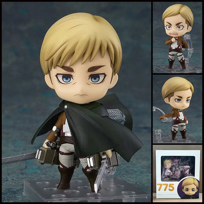 Good Smile Attack On Titan Eren Yeager 375 Interchangeable Face Movable Action Figure Collectible Figurine Decoration