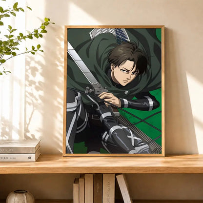 Levi Ackerman Attack On Titan Poster Water Proof Paper Print Room Decor Stickers Art Wall Decor Living Room