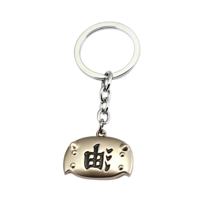 Naruto cartoon anime game merchandise keychain pendant creative Konoha rogue ninja Akatsuki organization pendant accessory