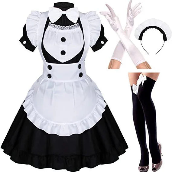Black White Cat Maid Outfit