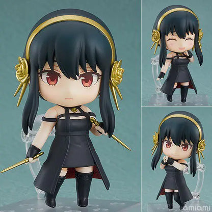 Spy X Family Anya Yor Loid Interchangeable Face Anime Action Figure Model Statue Pvc Collection Desktop Ornaments Pc Case Gift