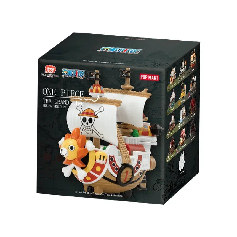 POPMART ONE PIECE THE GRAND LINE SERIES VEHICLES Blind Box Guess Bag Toys Doll Cute Anime Figure Desktop Ornaments Collection