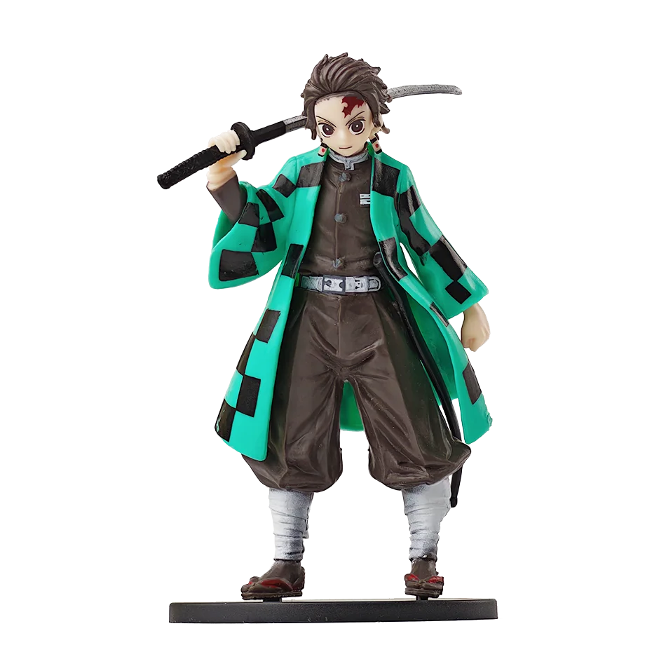 Anime Demon Slayer Kimetsu no Yaiba Figure Kamado Tanjirou Action Figure Agatsuma Zenitsu Nezuko Warrior PVC Model Toys