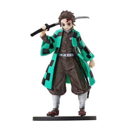 Anime Demon Slayer Kimetsu no Yaiba Figure Kamado Tanjirou Action Figure Agatsuma Zenitsu Nezuko Warrior PVC Model Toys