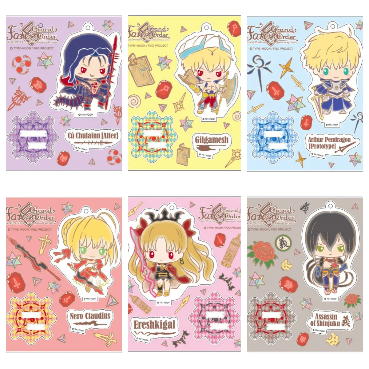 Game Anime Fate-Grand Order Acrylic Mini Stand Figure