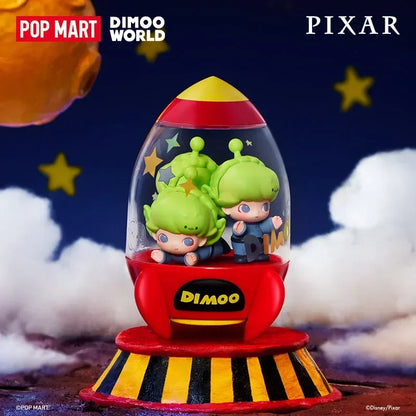 POP MART DIMOO WORLD PIXAR Series Blind Box Doll Guess Bag Toys Mystery Box Desktop Ornaments Collection Anime Action Figure