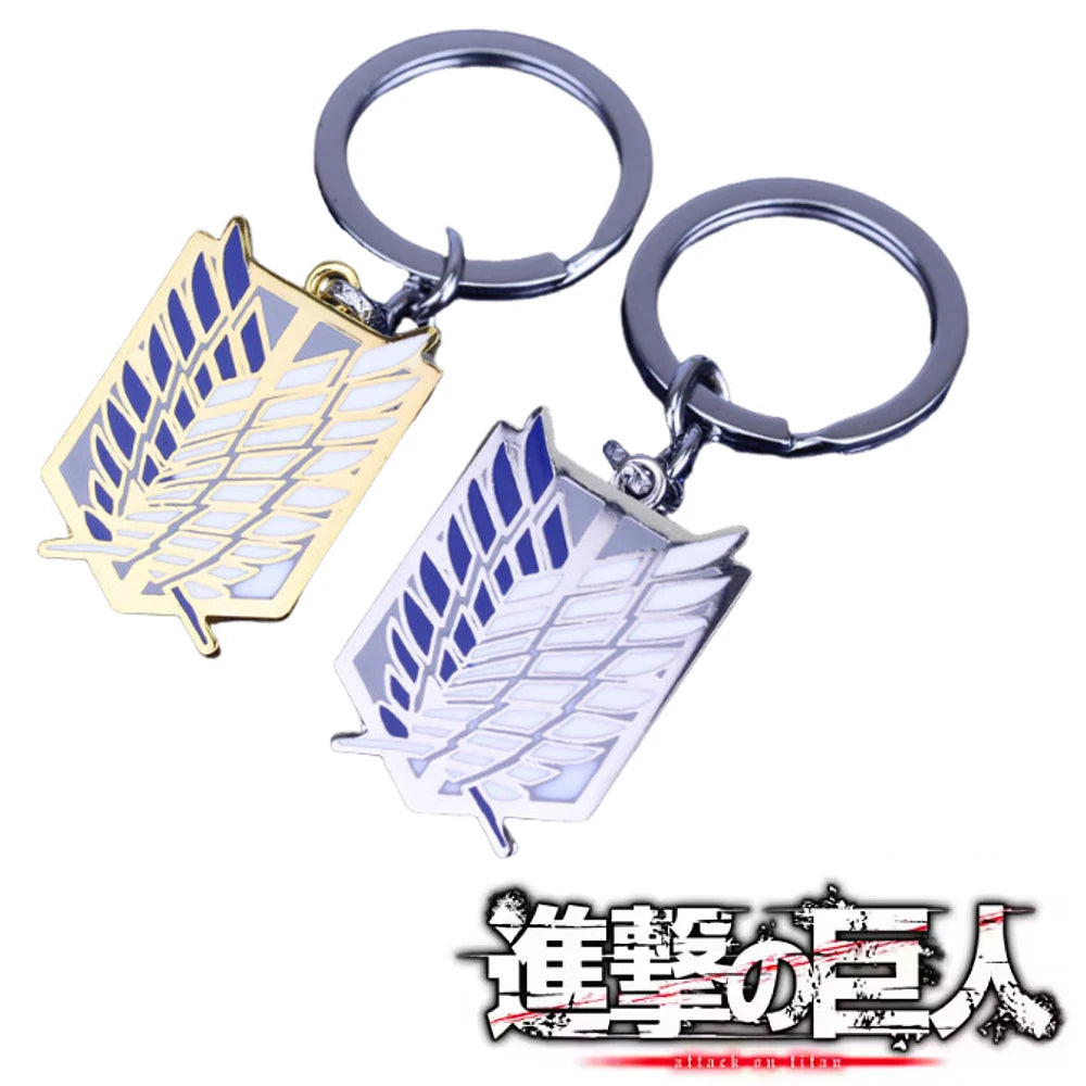 Anime Attack ON Titan Pendant Decoration Keychain for Women Men Cosplay Jewelry Accessories Gift