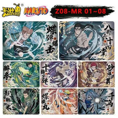 Kayou Naruto Card Set AR CR MR UR PTR SSR SR R T2W9 T4W8 Full Series Uzumaki Sasuke Hinata Uchiha Anime Collection Cards Toy Gif