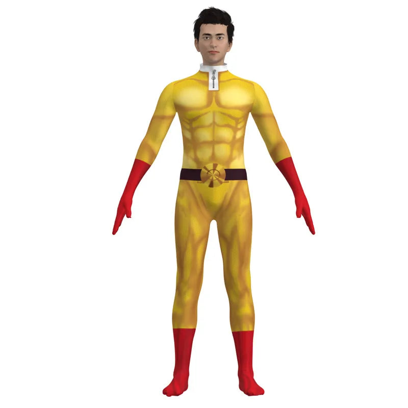 One Punch Man Saitama Bodysuit