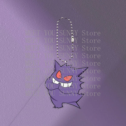 Anime Gengar Acrylic Keychain Pocket Monster Cartoon Kawaii Figure Creative Backpack Charm Pendant Toy Students Accessories Gift