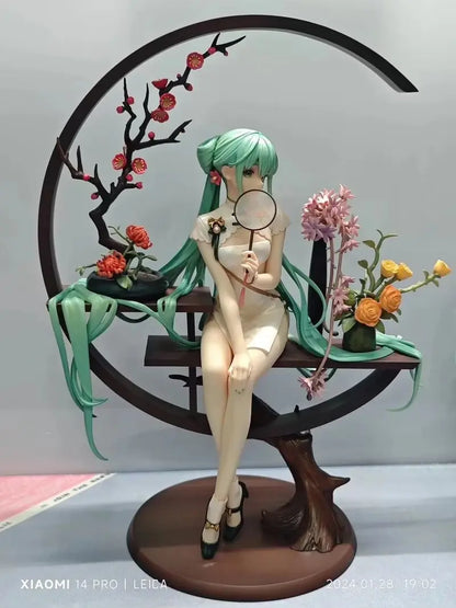 25cm Hatsune Miku Anime Figure Cheongsam Miku Ancient Customs Statue