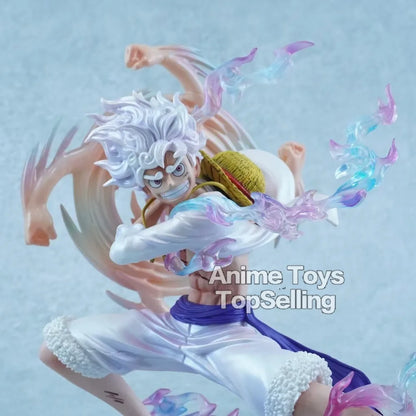 19cm/7.48in Anime One Piece Figure Nika Luffy Action Figures Luffy Arm can rotate Pvc Statue Collection Model Toys for Gifts