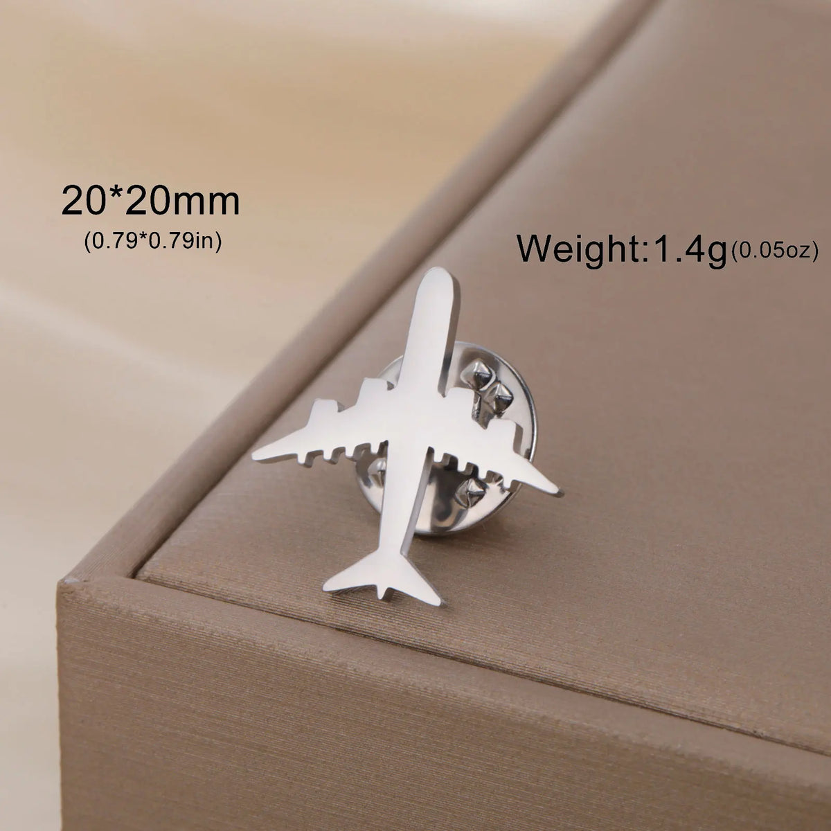 Lucktune Airplane Brooch Airplane Pins for Clothes Stainless Steel Adjustable Aviation Pilot Gift Travel Accessory Pin Aviacion