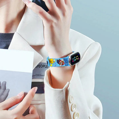 Kids LED Watch Touch Control Digital Silicone Strap