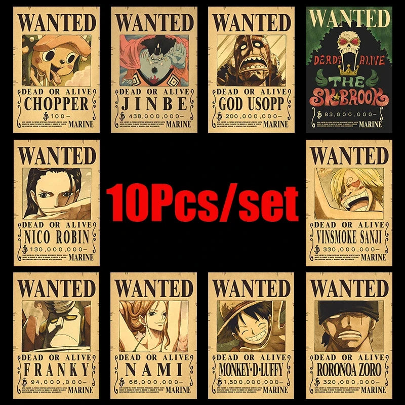 One Piece Luffy Wanted Posters