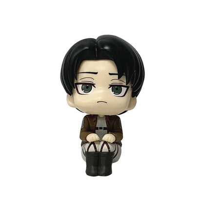 1-2pcs Attack on Titan Figure Eren Jaeger & Captain Levi PVC Figure Action Model Collectible Figure Toys Decorative Ornaments