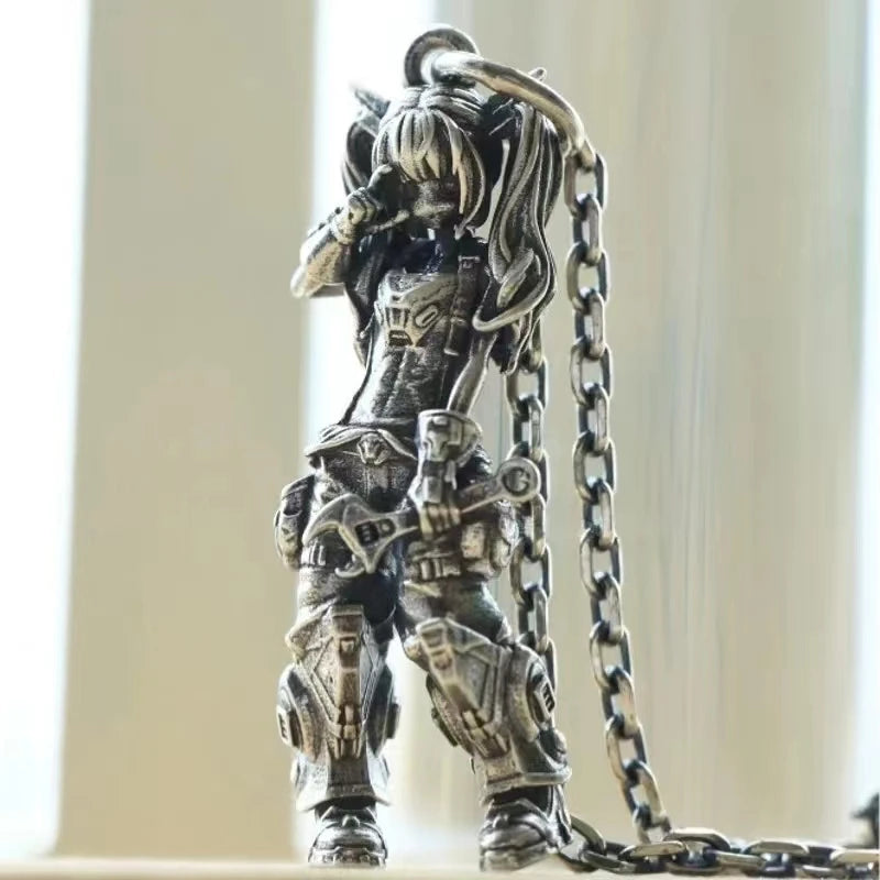 Anime Mecha Girl Pendant Necklace