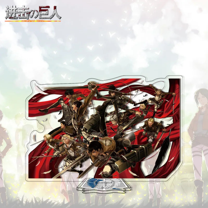 Attack on Titan Acrylic Stand Anime Large Stand Cartoon Cute Character Figure Display Stand Anime Merchandise Collectible Gift
