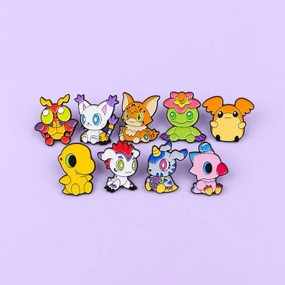 Cartoon Monster Elf Brooches
