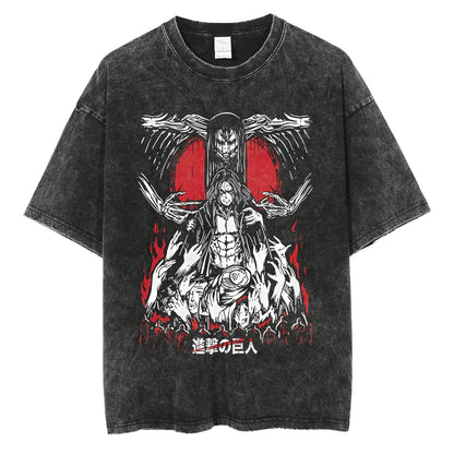Harajuku Anime Attack on Titan Levi Ackerman Print Tee