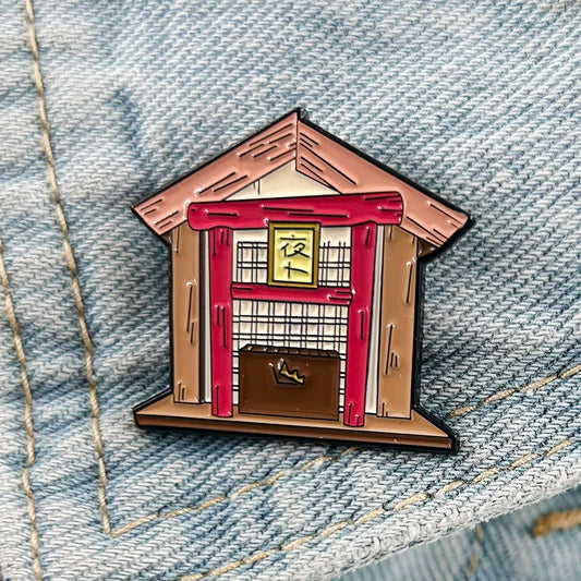 Yato's Shrine Lapel Pin Anime Noragami Peripheral Enamel Pin Funny Backpack Decorations