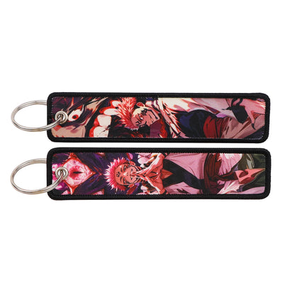 Anime Character Embroidery Keychain