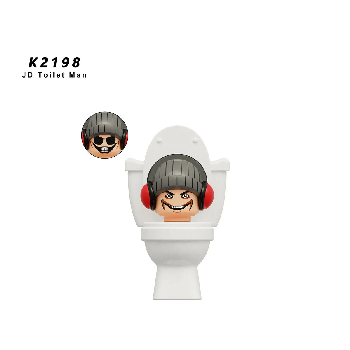 New KDL DJ Upgrade War-Damaged Skibidi Toilet Man Figures Anime Block Toys TvMan Titan Bricks Model Toy For Kid Birthday Gift