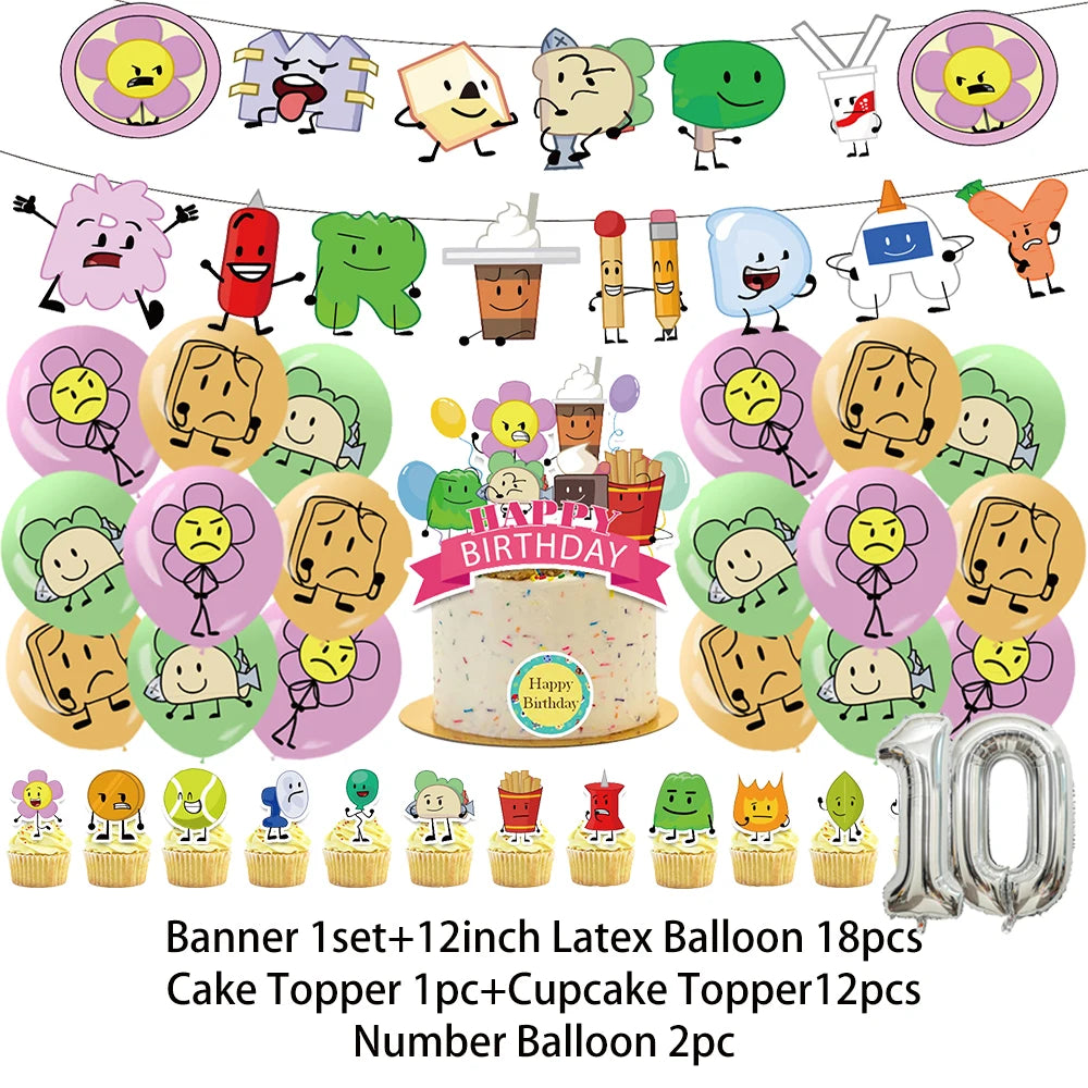 Battle For Dreaming Island Birthday Backdrop Set