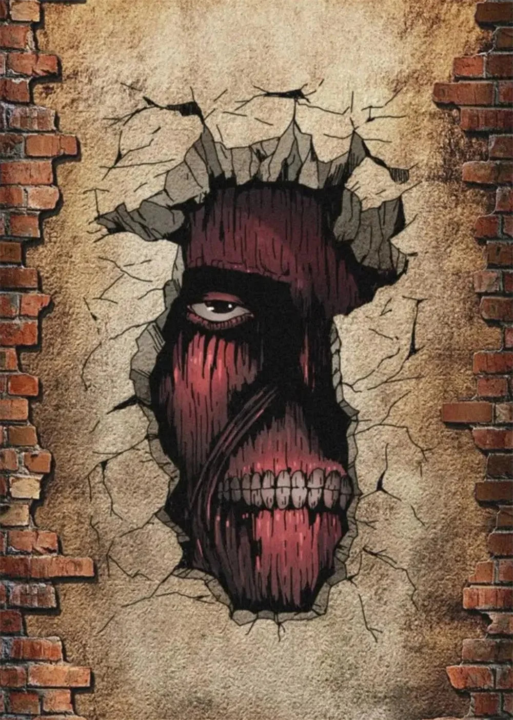 Modern Art Attack on Titan Anime Poster, Anime Lover Gift, Home Living Room/room Decoration Canvas Painting Cuadros