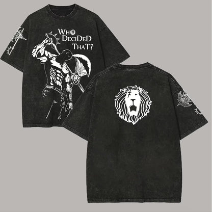 The Seven Deadly Sins Escanor Vintage Washed T-Shirt