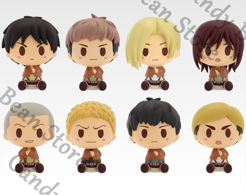 Genuine Anime Attack on Titan Annie Jean Kirstein Sasha Erwin Eren Jaeger Cosplay Cartoon Garage Kits Figurine Model Xmas Gift