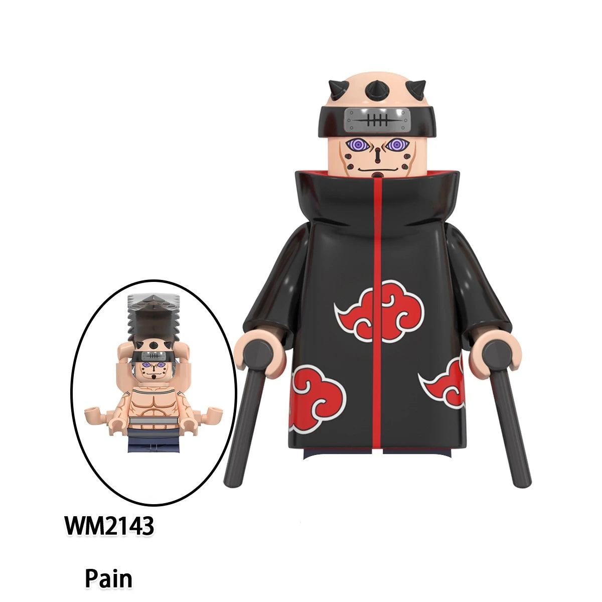 Naruto Sasuke Itachi Kakashi Jiraiya Tsunade Obito Indora Anime Uchiha Mini Blocks Figure WM6155 WM6154 WM6153 Collectible Man