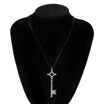 Attack On Titan Necklace Eren Key Shingeki No Kyojin Pendant Fashion Vintage Retro Anime Jewelry For Men Cosplay