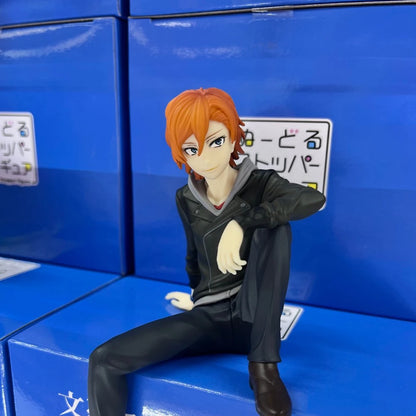 Japan Anime Figures BSD Figurine Dazai Osamu Nakahara Chuuya Noodles Press Action Figure PVC Model Collection Toy Christmas Gift