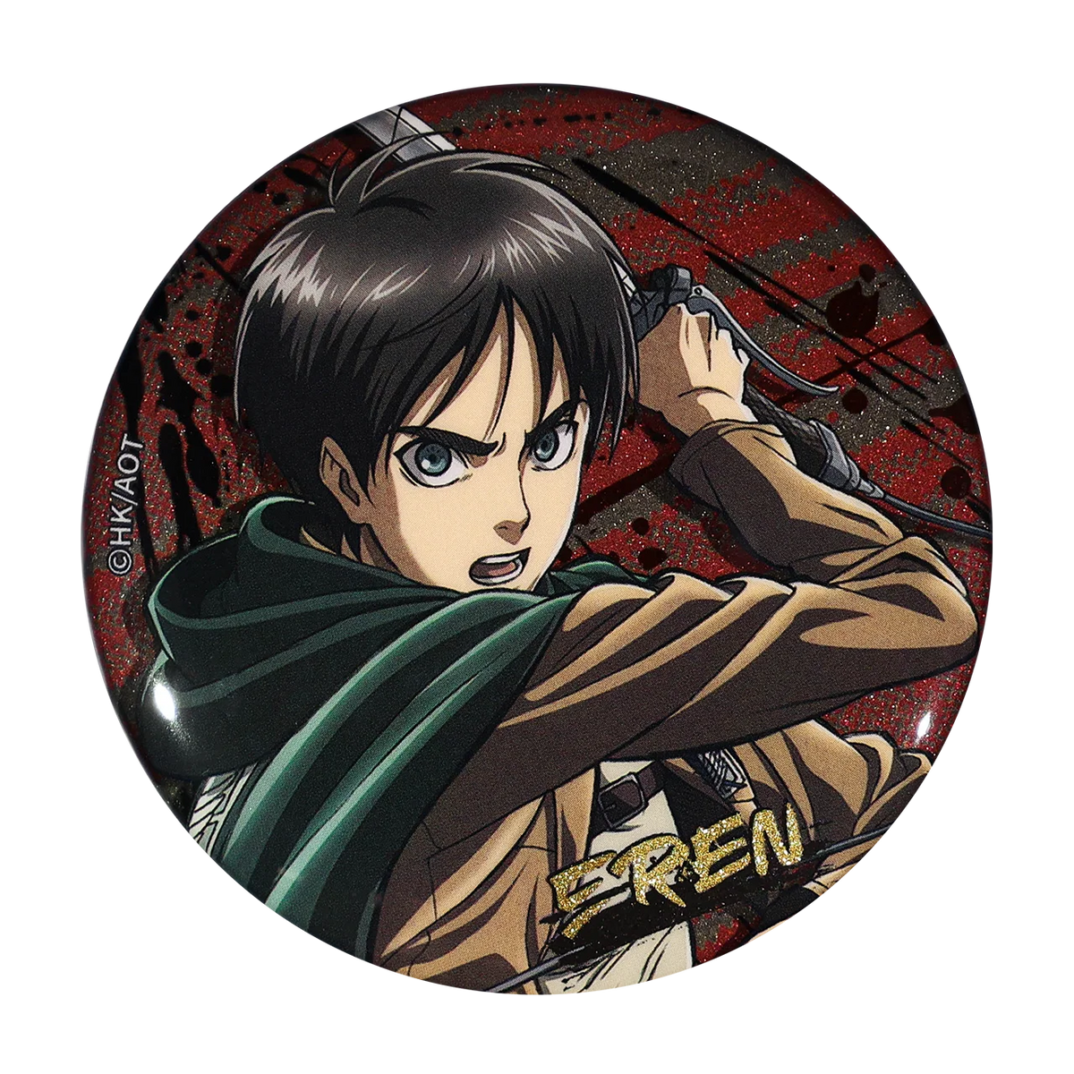 58mm Anime Attack on Titan Eren Jaeger Nanaba Hange Zoe Annie Leonhart Cosplay COSTUME Badge Pin SPTE Tinplate Brooch﻿ Xmas Prop