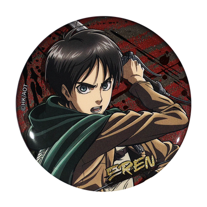 58mm Anime Attack on Titan Eren Jaeger Nanaba Hange Zoe Annie Leonhart Cosplay COSTUME Badge Pin SPTE Tinplate Brooch﻿ Xmas Prop