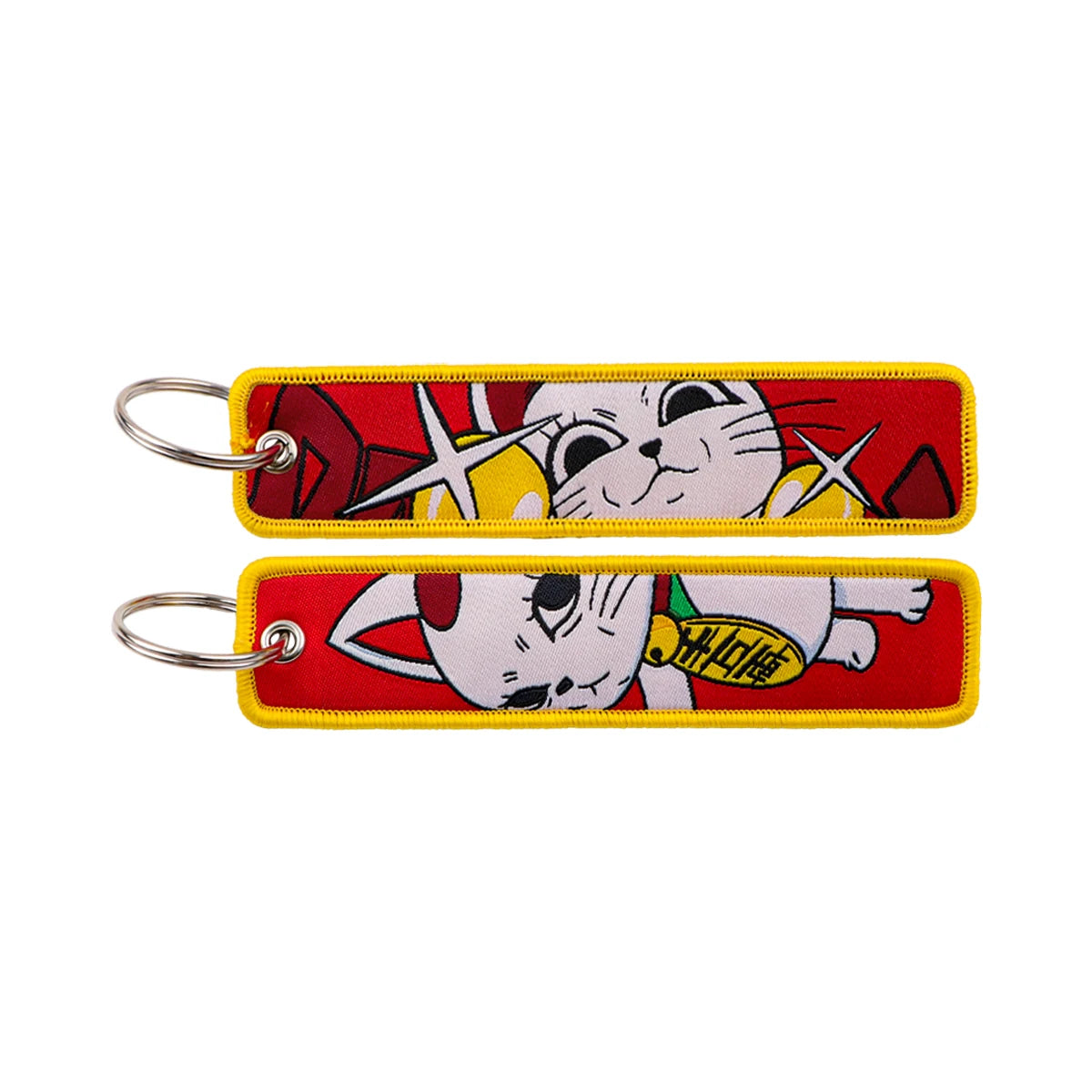 Anime Character Embroidery Keychain
