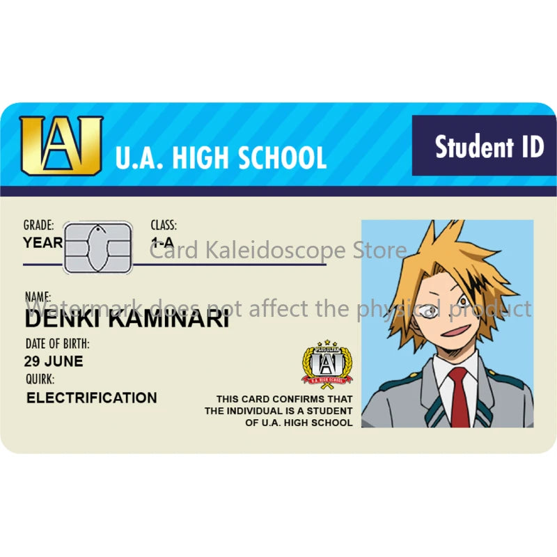 My Hero Academia Student ID Card Sticker