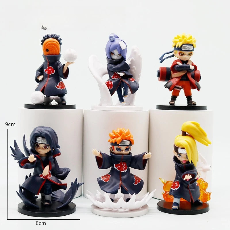 2026 new anime mini humanoid doll Naruto Xiao assembled blind box PVC character surprise mysterious box model ornaments toy gift
