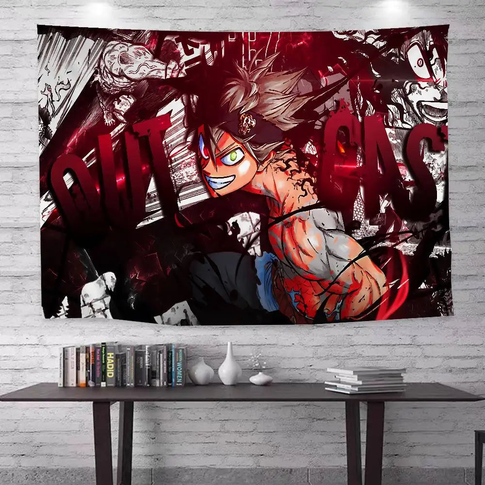 Black Clover Bohemian Tapestry