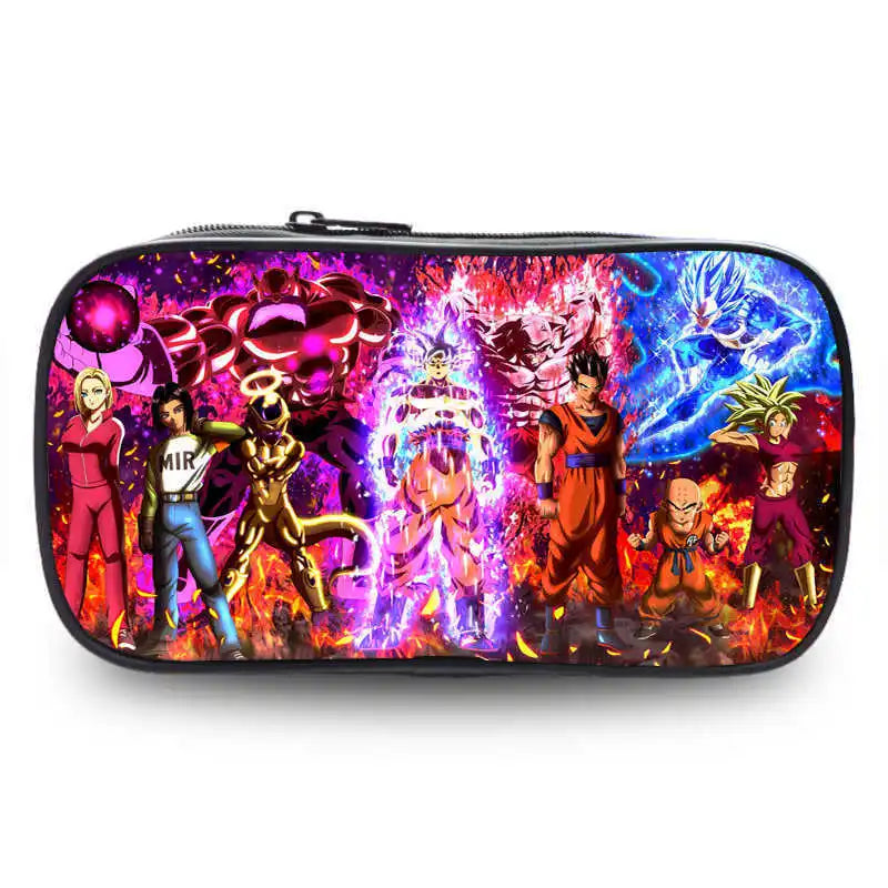 Dragon Ball pencil case cartoon anime merchandise durable Oxford cloth stationery box student study supplies printed storage bag