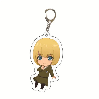 Attack On Titan Keychain Acrylic Keychain Custom Logo Print Backpack Creative Pendant Wholesale Stock Available